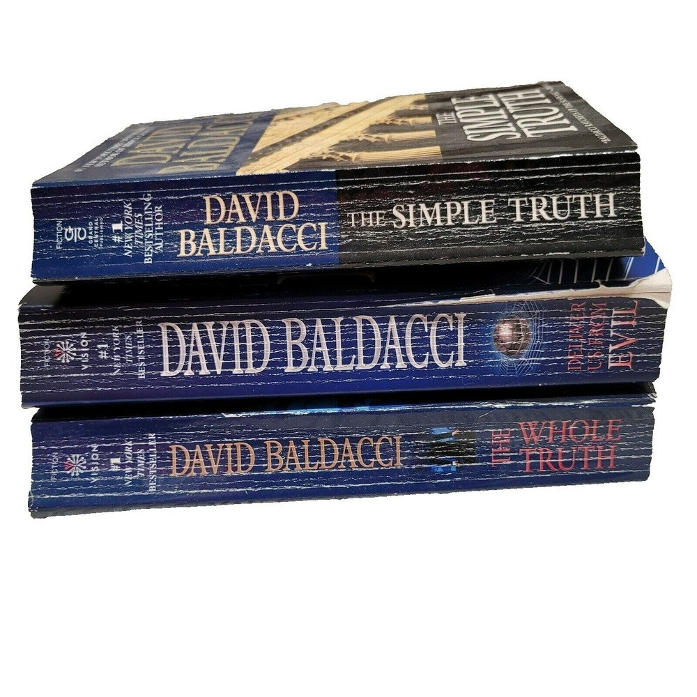 David Baldacci Mystery Thriller Book Lot 3 The Simple Truth Deliver Us From Evil